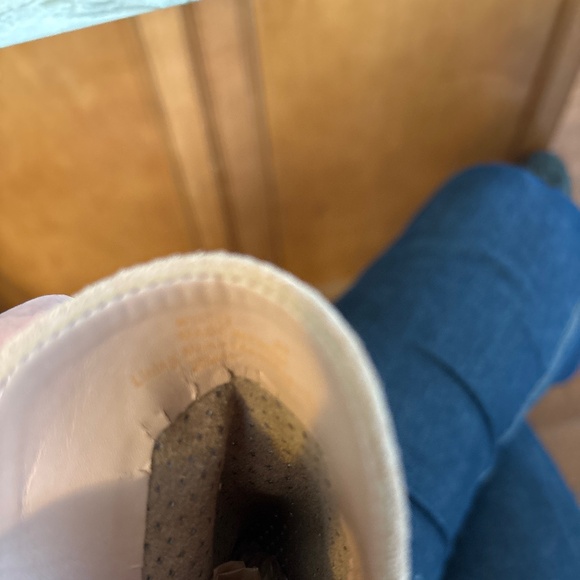 Women’s Cole Haan Callista Peep Toe Sling Back Tan Suede Bootie Shoes Sz 8M - Picture 6 of 7